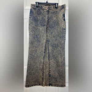 Rachel Comey Mullins Pant Denim in Peach Acid Wash Size 9 Wide Leg